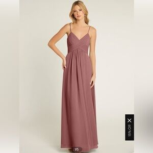 Azazie bridesmaids dress. Size A2 in color desert rose